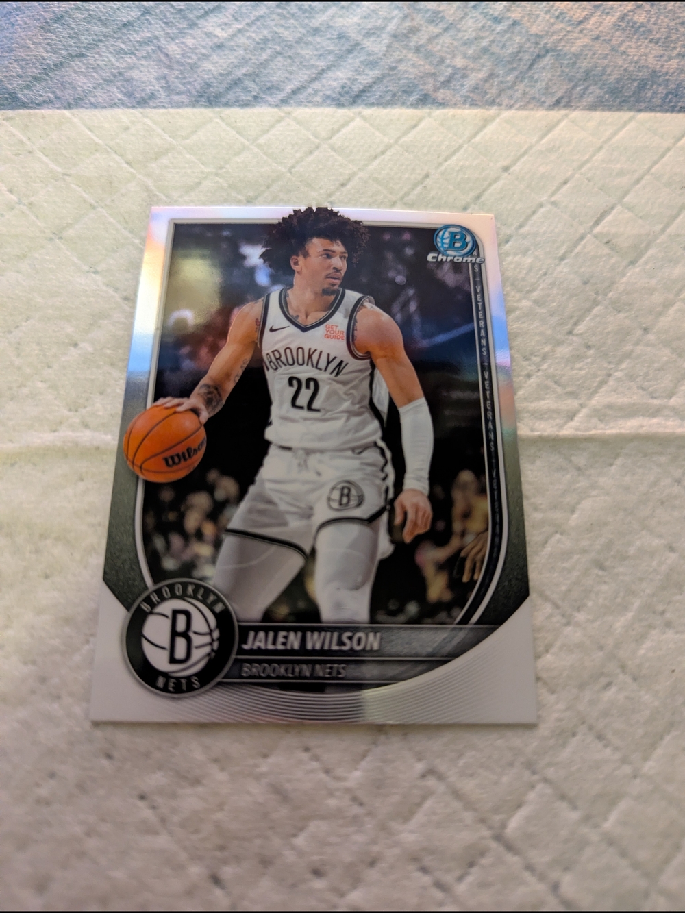 Topps Chrome Brooklyn Nets White & Black Rookie Card